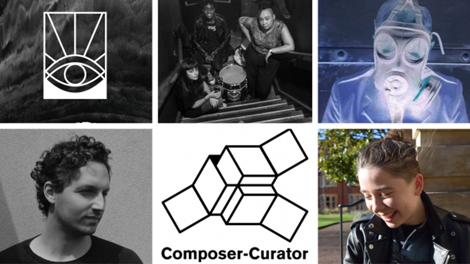 Collage of composer-curator projects