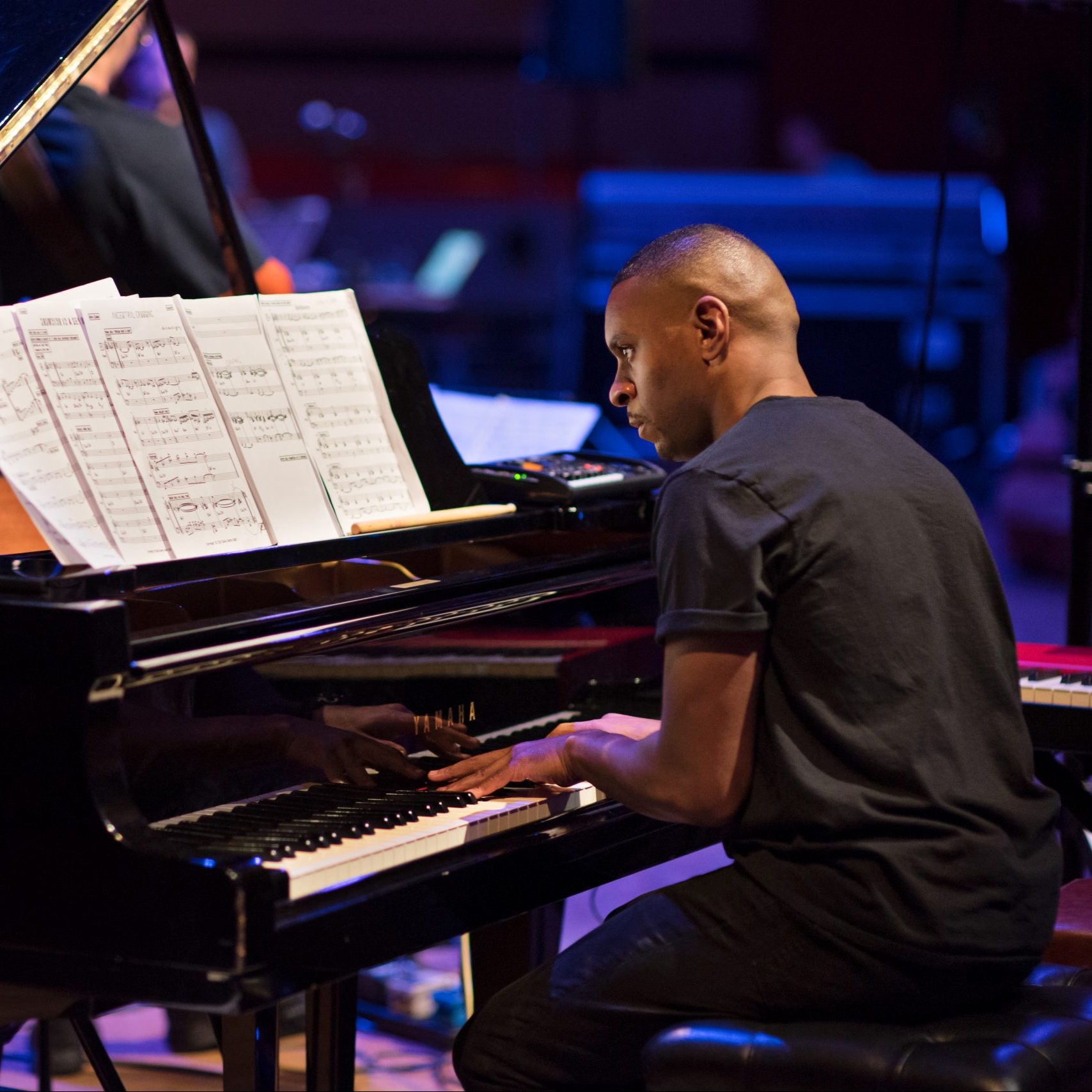 David Austing Grey playing the piano