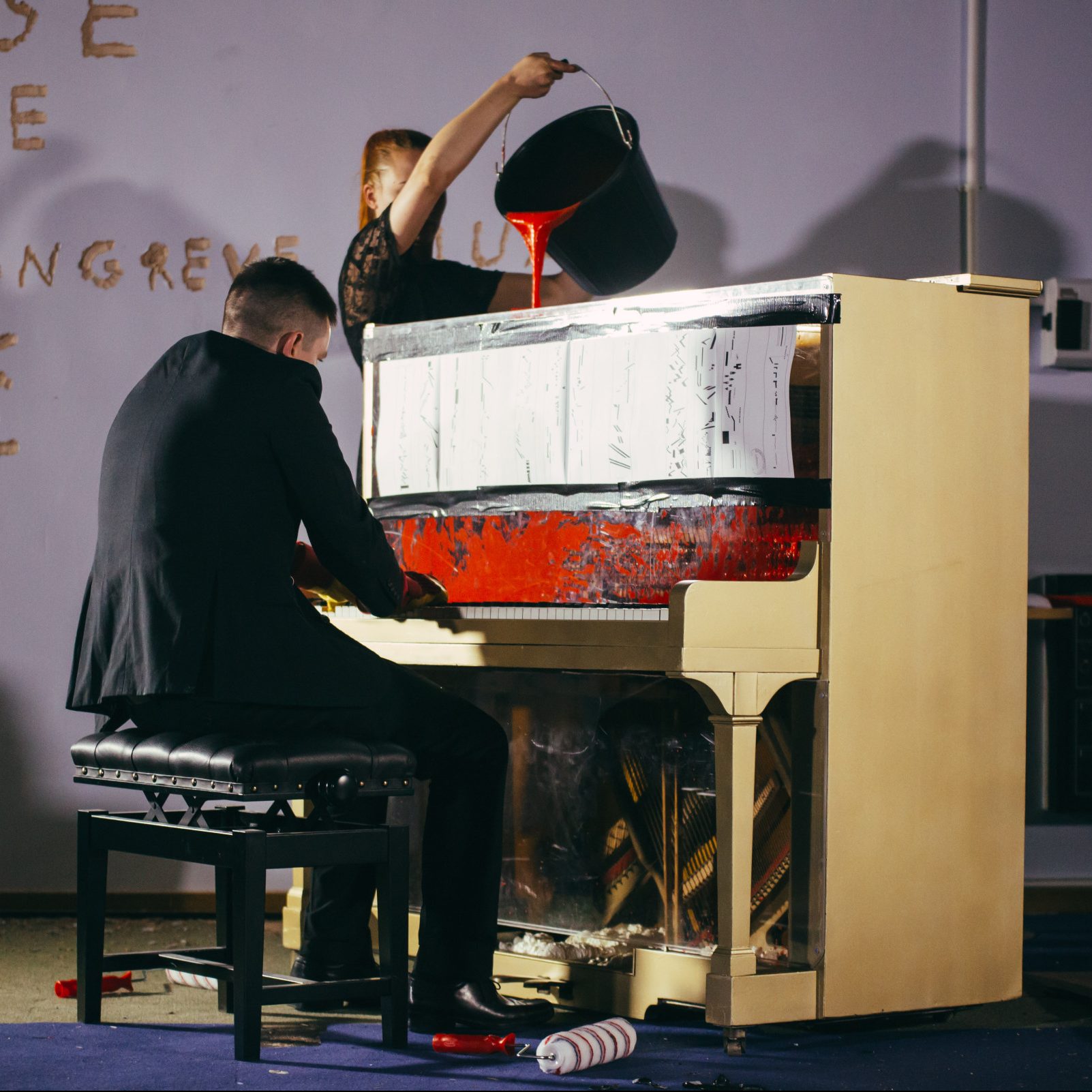 Andy Ingamells on the piano